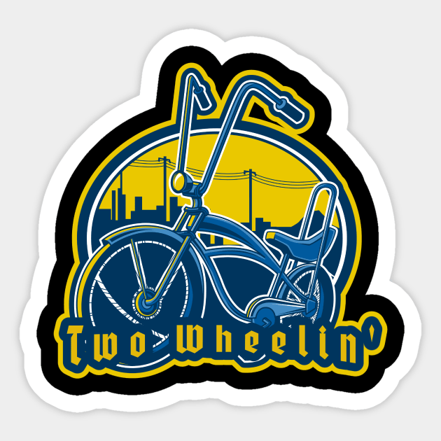 lowrider bike two wheelin Lowrider Bicycle Sticker TeePublic